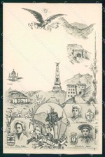 Militari Alpini Costume Valdese Ruà Frejus Piano del Re cartolina KF5127