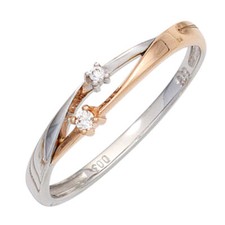 Anello Donna Con 2 Diamanti