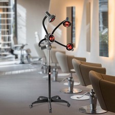 Lampada rossa terapia riscaldamento luce infrarossi 5 teste salone tintura permanente capelli styling