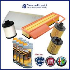KIT 4 FILTRI + 4 LT OLIO 5W40 - TAGLIANDO FIAT IDEA - 1.3 MultiJet - 70Cv - 90Cv