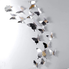 48 Pezzi DIY Farfalla Specchio