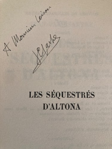 Autographe dedicace jean - jean, paul