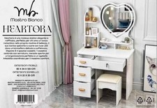 Toeletta Bianca Specchio Luce