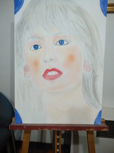 Dipinti tela con colore - su,