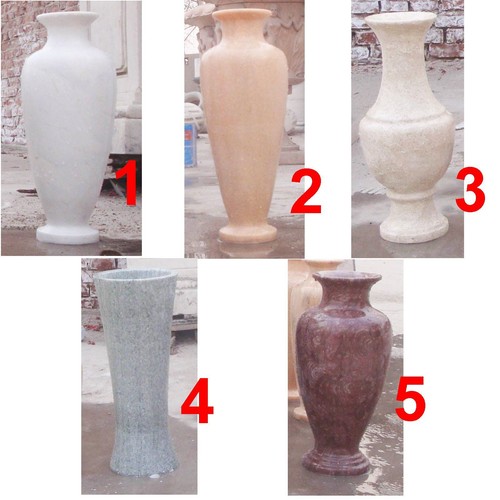 Vaso fiori marmo 45 - vaso, cm.