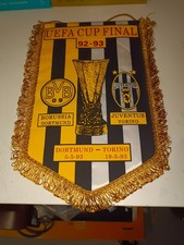 GAGLIARDETTO PENNANT JUVENTUS BORUSSIA DORTMUND FINALE COPPA UEFA 1992/93