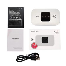 MODEM ROUTER WIFI PORTATILE GSM SIM 4GLte 150Mbps 2100mAh MOBILE CON DISPLAY LED