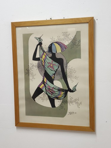 Quadro disegno figura firmato - figura,