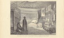 Interno della kibitka (tenda) d'una principessa kalmuka. Illustrazione 1864