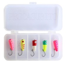 Scatola 5 Micro Popper Artificiali Trout Area Esche Artificiali Spinning Trota