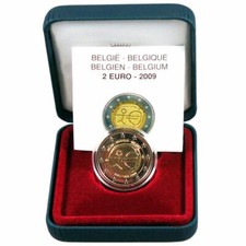 BELGIO 2 EURO COMMEMMORATIVO 2009 EMU FONDO SPECCHIO 
