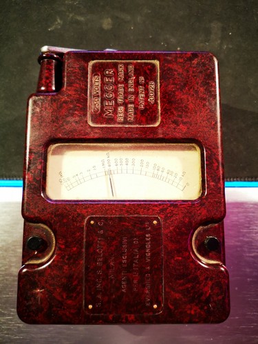 Megger tester vintage ing - megger,