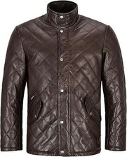 Giacca uomo pelle trapuntata