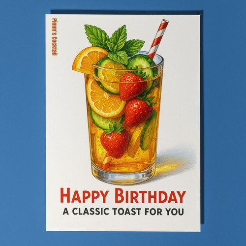 Pimm cocktail happy - ,