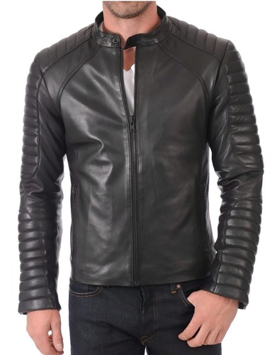 Giacca motociclista uomo - giacca, vera