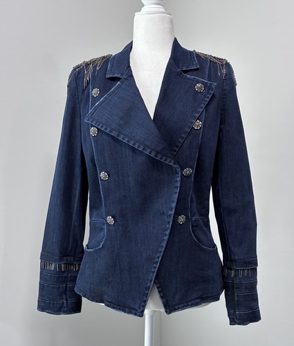 Giacca jeans blu alice - giacca, +