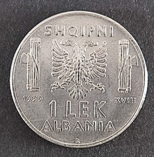 ALBANIA 1 LEK 1939 MAGNETICO
