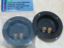 2 CONNETTORI PER CASSE ACUSTICHE TERMINALI DORATI ROSSO NERO  MONACOR  ST-960GM