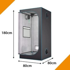 Grow Box Professionale 80x80x180 cm Tenda Indoor con Finestra e Accessori