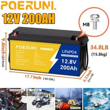 12V 200Ah Lithium LiFePO4