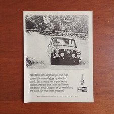 1964 Champion - Mini Cooper S - Original AD Advertising Pubblicità Vintage