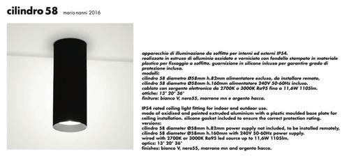 Viabizzuno cilindro faretto - viabizzuno, 58