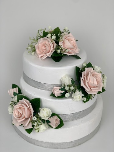 Fiori rosa cake topper - rosa,