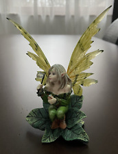 FATA DEI FIORI ORIGINAL FAIRYLAND LES ALPES CON BOLLE DI SAPONE 12X16X7 cm CIRCA