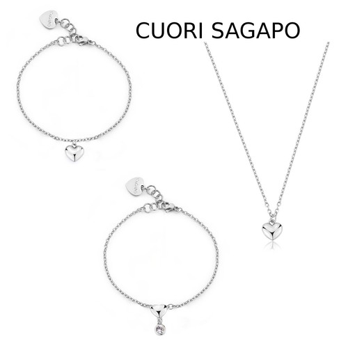 Bracciale collana cuore - o,