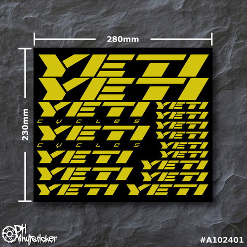 Yeti kit ricami giallo - giallo, set