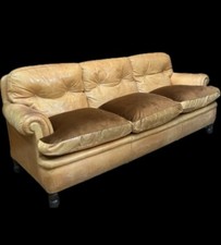 Divano Frau color nocciola anni '80