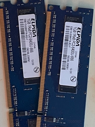 Elpida 1gb 1rx8 pc2 6400u - elpida, pc2-6400u-666