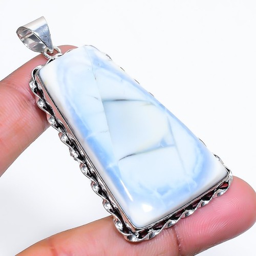 Ciondolo opale blu naturale - , 2"