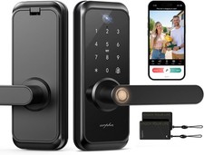 LNDU Sicurezza Keyless Smart Camera Serratura Porta WiFi APP Impronta Digitale Audio Bidirezionale