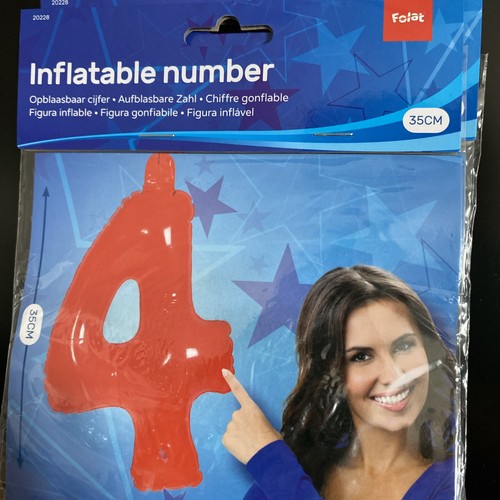 Palloncino numero rosso - 4,