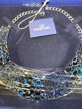 SWAROVSKI Collana Ciondolo Cristalli Blu 5037442 DMUL/PDS 34 Cm-NUOVA IN SCATOLA