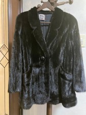 Cappotto visone nero SAGA