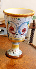 Calice da vino maiolica