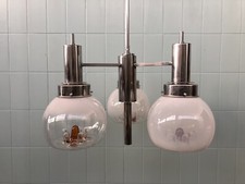 Lampadario Anni 70 In Acciaio