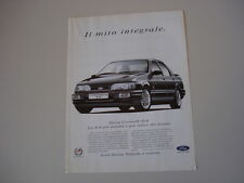 advertising Pubblicità 1991 FORD SIERRA COSWORTH 4X4