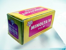 Pellicola Minolta 16 | 20 exp | ASA 64 | c 1957 | Con scatola | Nuova | $29 | #31 |