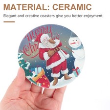  4 PCS Sottobicchieri Ceramica