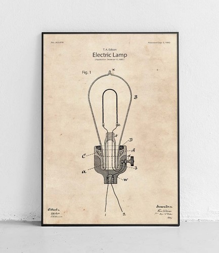 Lampadina disegno brevetto