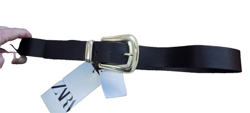 Fibbia zara donna nera - nera, liscia