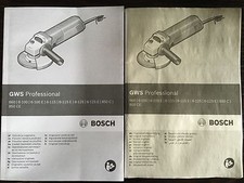 original Betriebsanleitung BOSCH GWS Professional 660 6-100 6-115 6-125 850 C