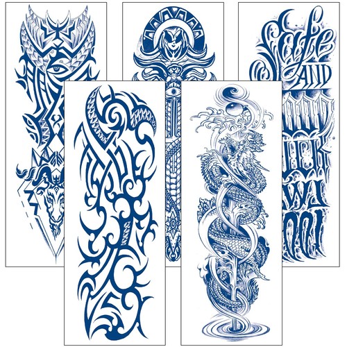 Tatuaggi manica semipermanente - tatuaggi,