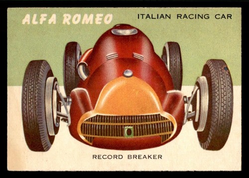 1954 topps world wheels 30 - on,
