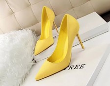 Decolte Gialle Tacco 9 Cm