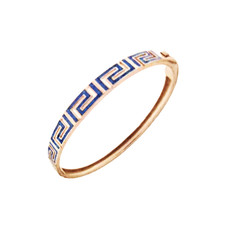 Bracciale in argento opale blu