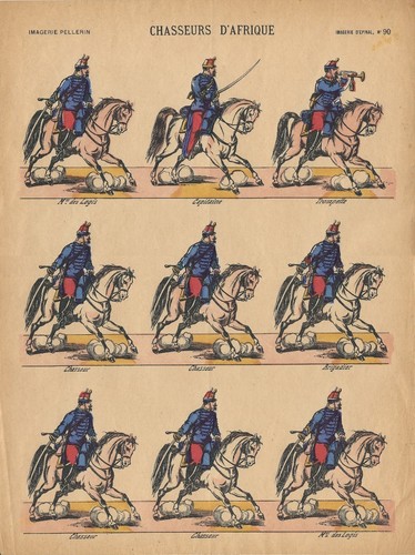 Stampa antica soldatini - antica,